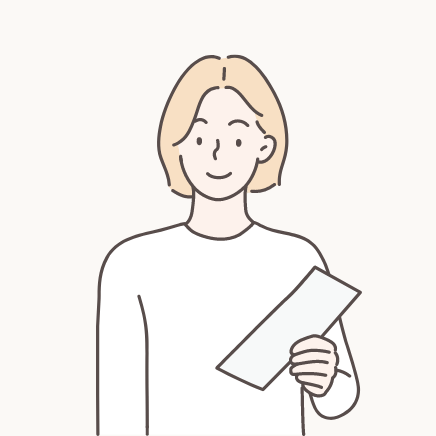 書類を持つ女性のイラスト