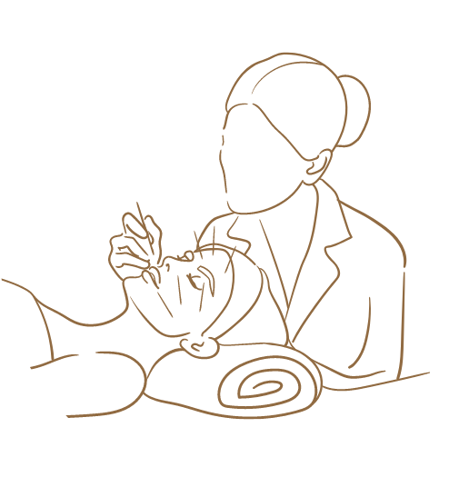 施術開始のイラスト