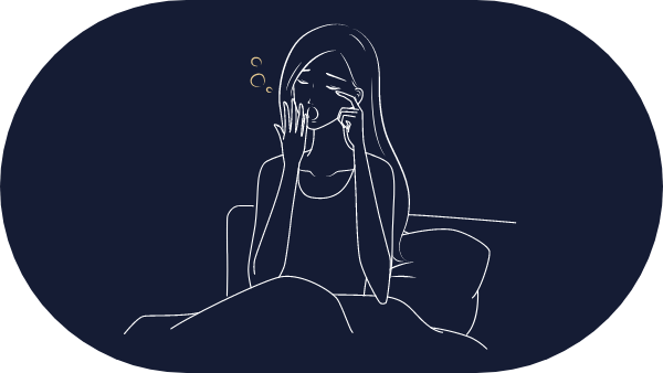 夜中に何度も目覚めて、ぐっすり寝た気がしない